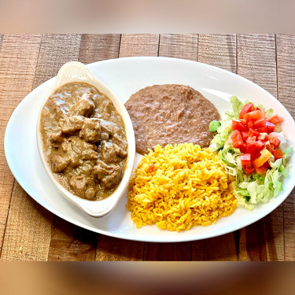 Carne Guisada Plate